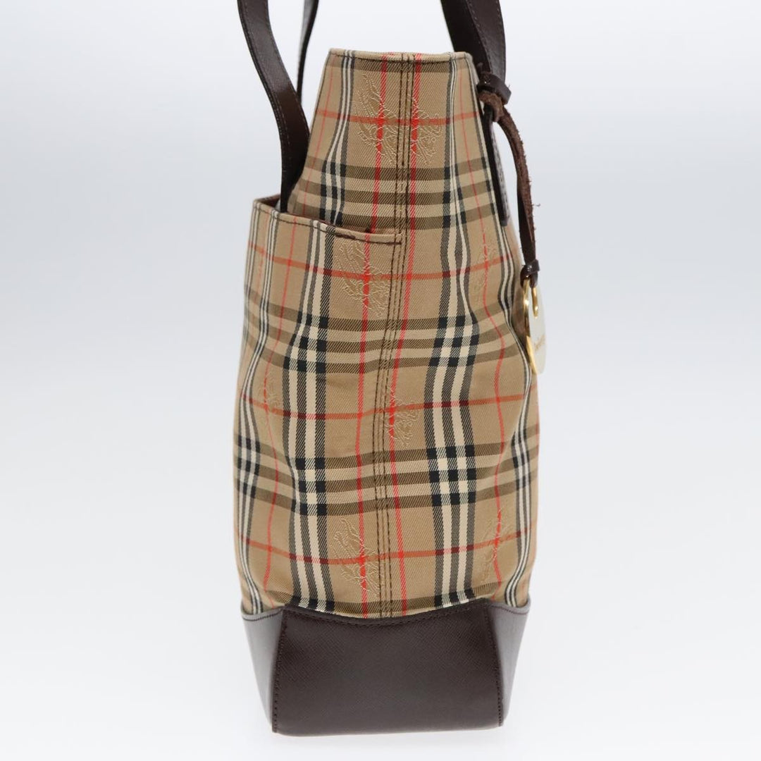 Burberry Nova Check Tote Canvas and Leather