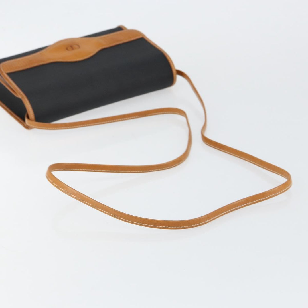 Christian Dior Vintage CD Logo Shoulder Bag Leather