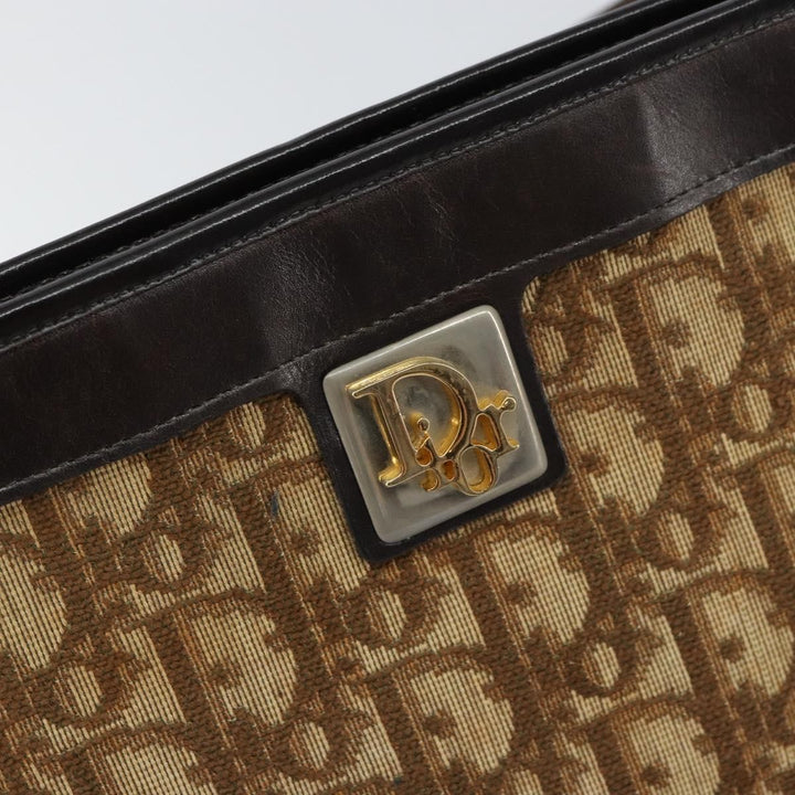 Christian Dior Vintage Trotter Shoulder Bag Canvas