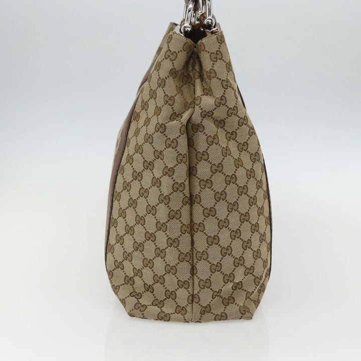 Gucci Bamboo Bar Tote GG Canvas