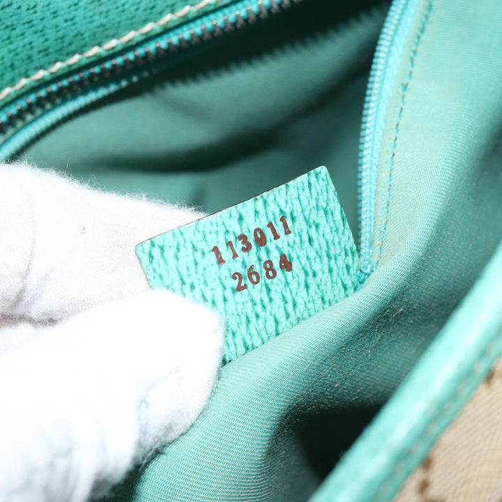 Gucci Vintage Ring Tote GG Canvas with Leather