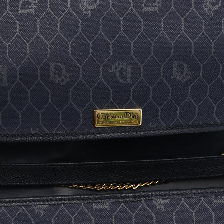 Christian Dior Vintage Chain Flap Shoulder Bag Leather