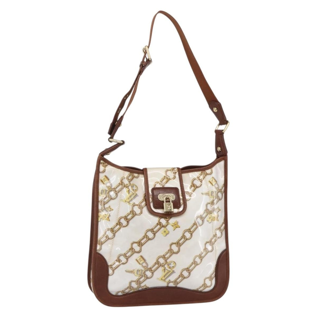 Louis Vuitton Charms Musette Handbag PVC Over Printed Silk