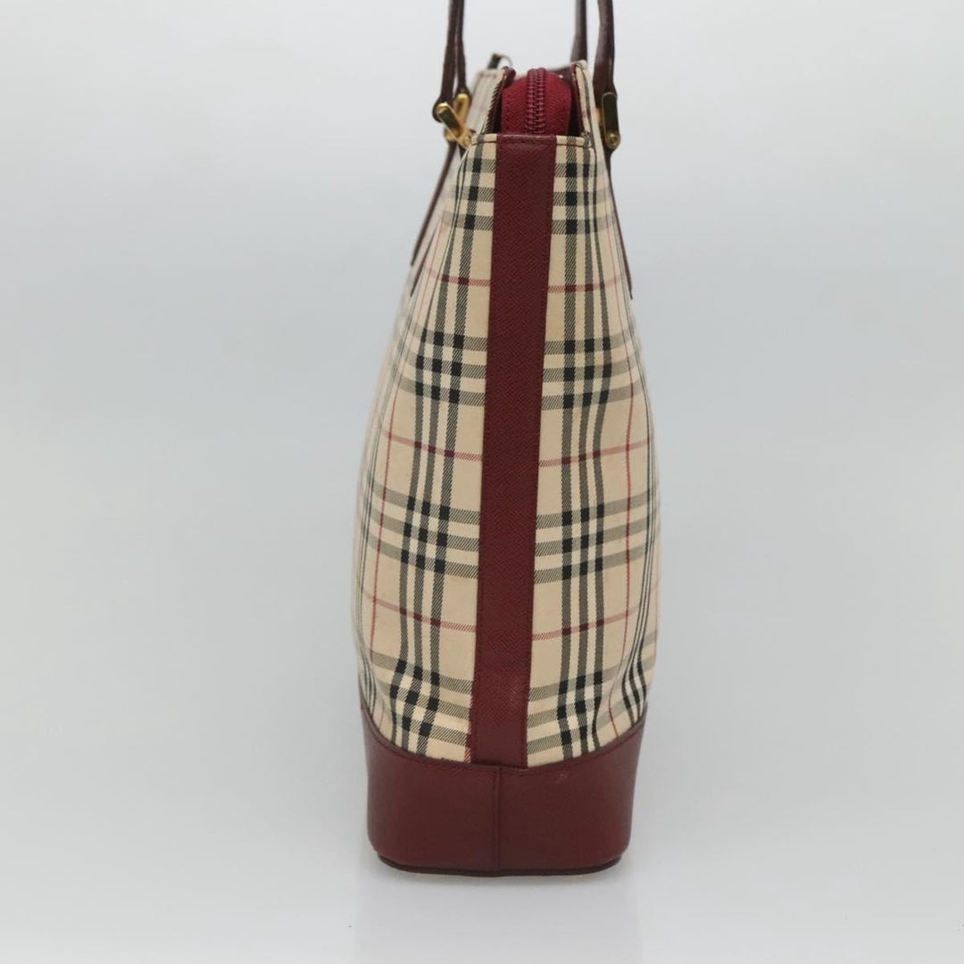 Burberry Nova Check Tote Canvas and Leather
