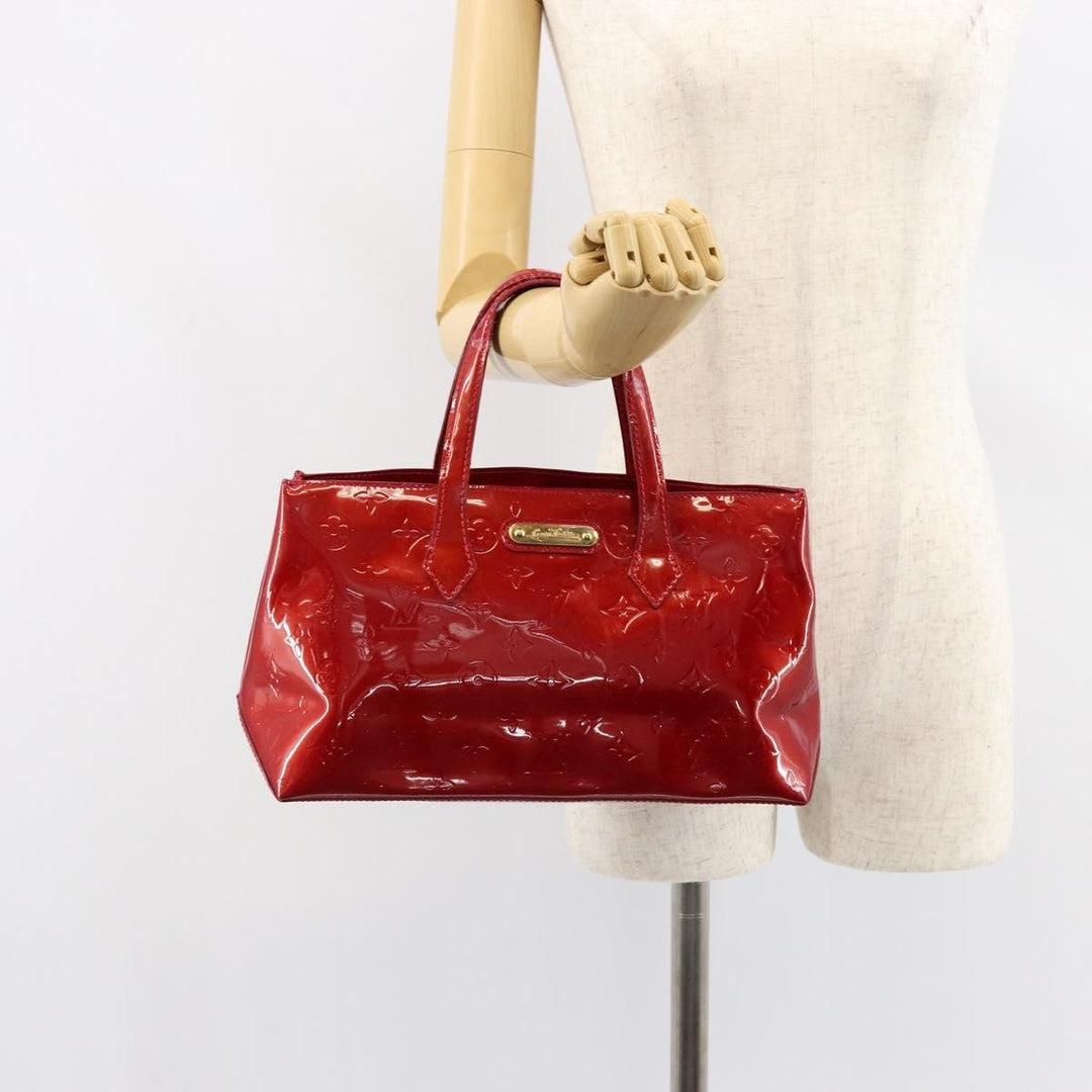 Louis Vuitton Wilshire Handbag Monogram Vernis