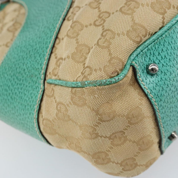 Gucci Vintage Ring Tote GG Canvas with Leather