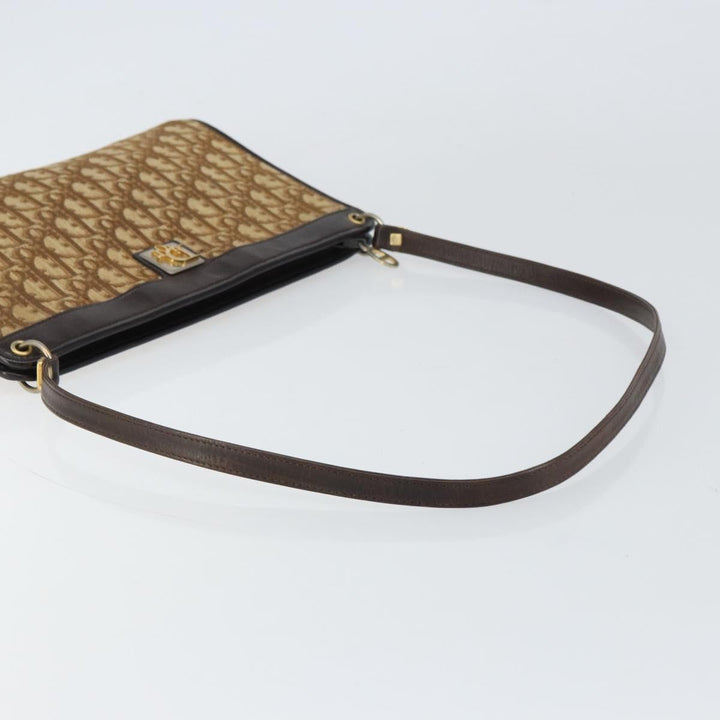 Christian Dior Vintage Trotter Shoulder Bag Canvas