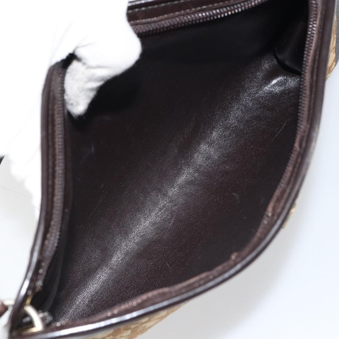 Christian Dior Vintage Trotter Shoulder Bag Canvas