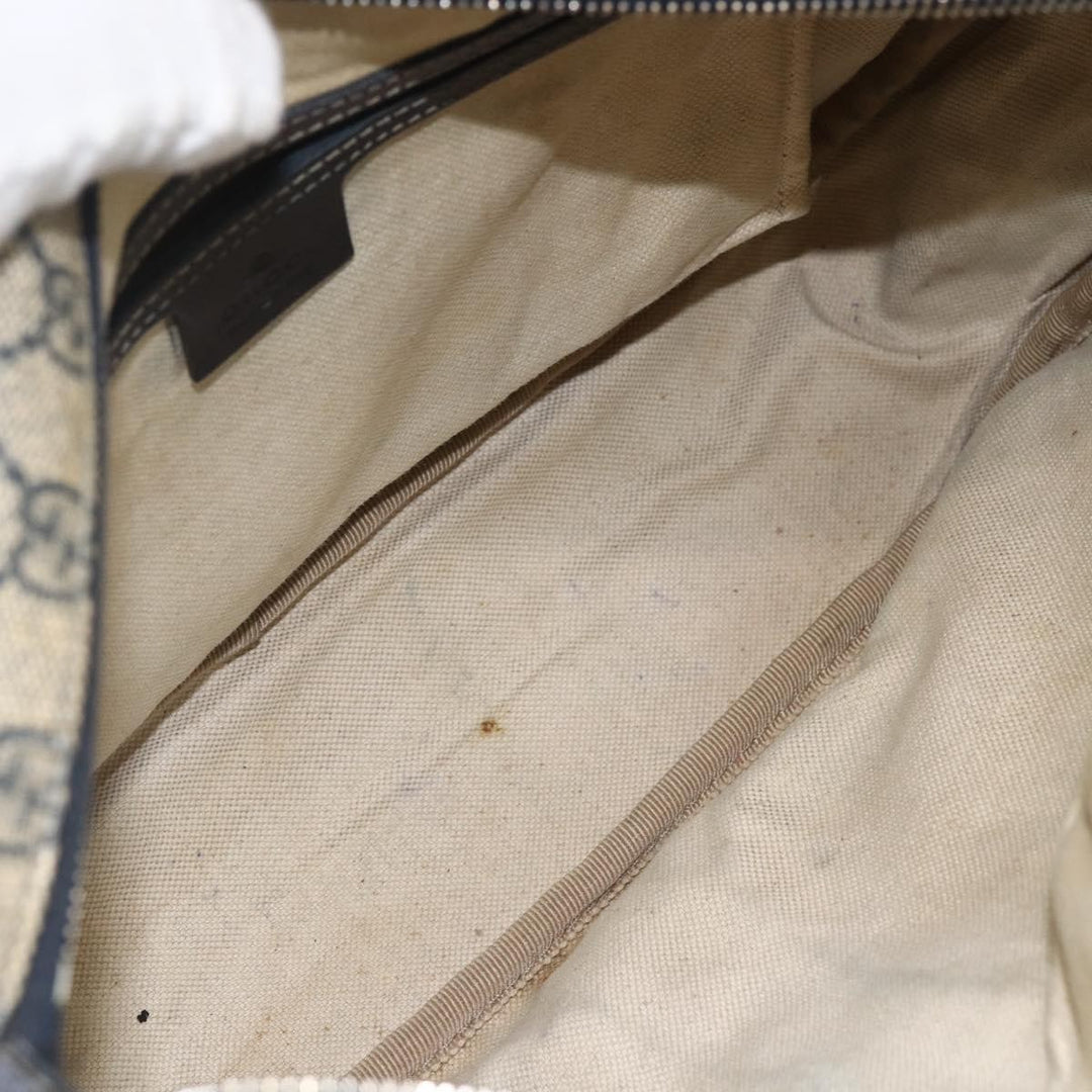 Gucci Double Pocket Messenger Bag GG Coated Canvas