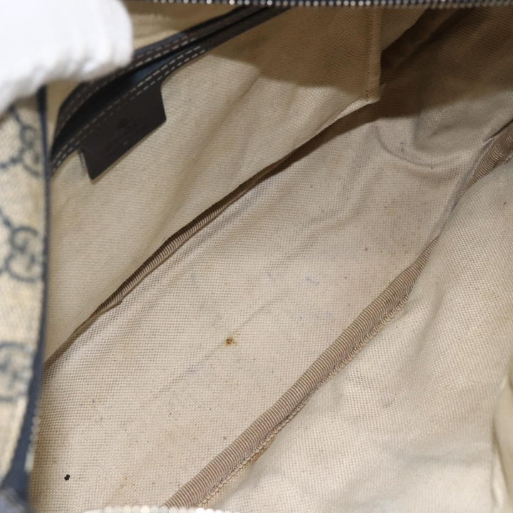 Gucci Double Pocket Messenger Bag GG Coated Canvas