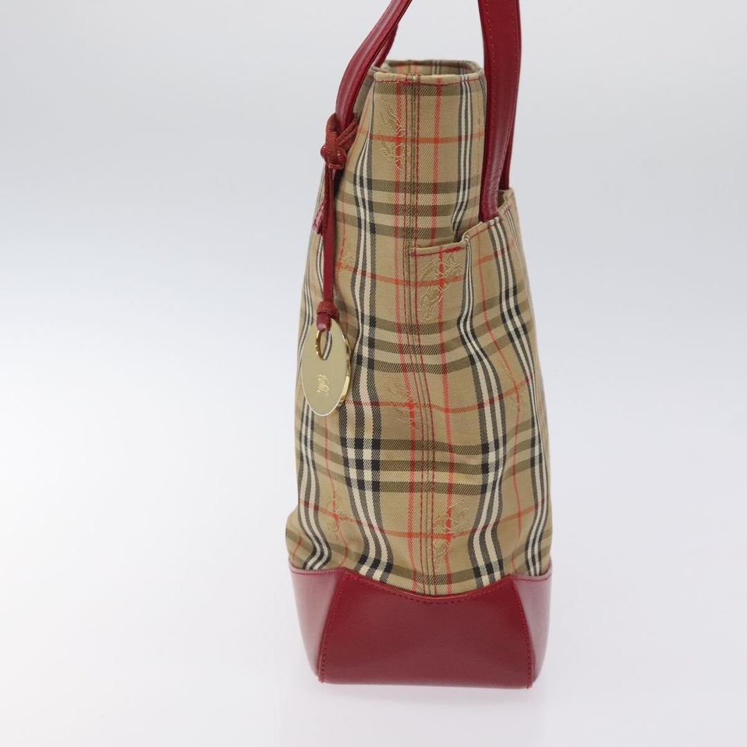 Burberry Nova Check Tote Canvas and Leather