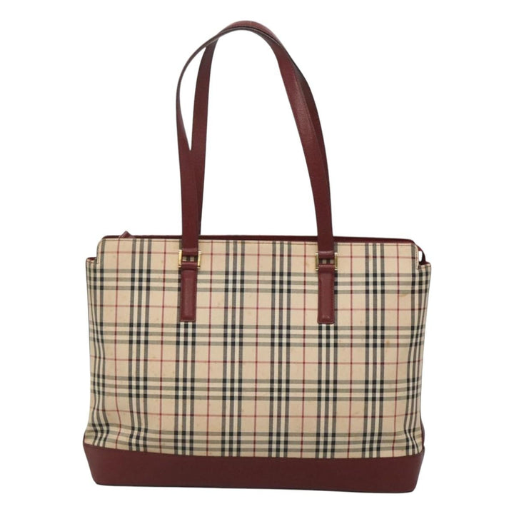 Burberry Nova Check Tote Canvas and Leather