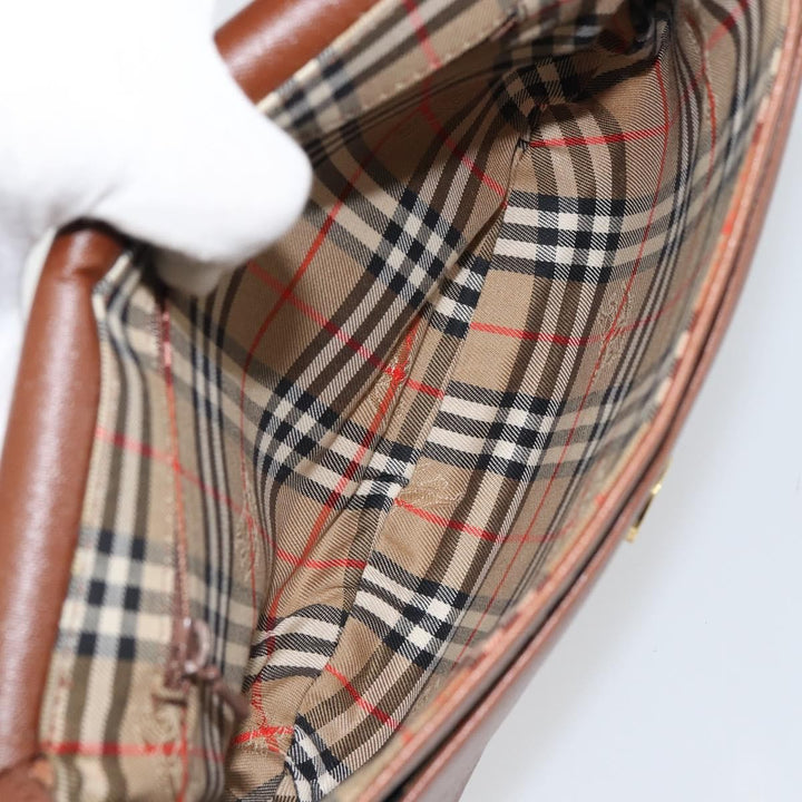 Burberry Vintage Flap Crossbody Bag Leather