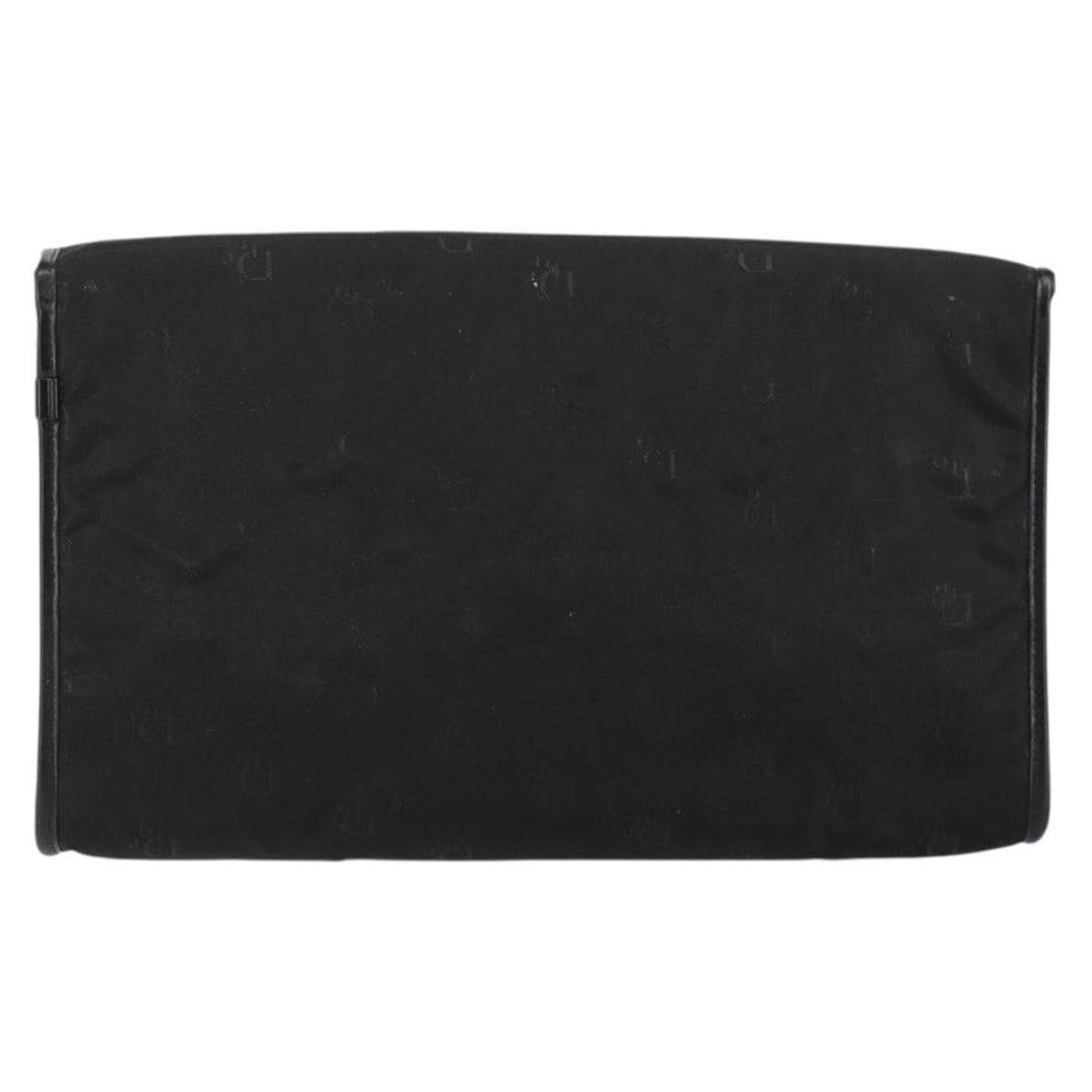 Christian Dior Vintage CD Chain Flap Shoulder Bag Diorissimo Canvas