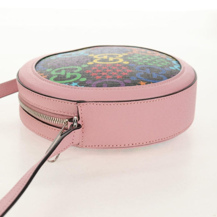 Gucci Round Shoulder Bag Psychedelic Print GG Coated Canvas
