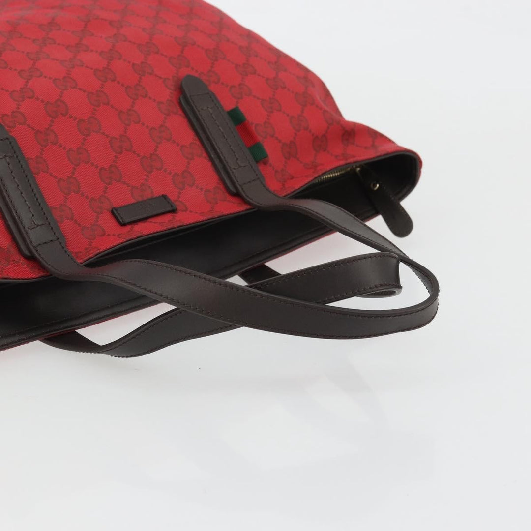 Gucci Original Zip Tote GG Canvas with Leather