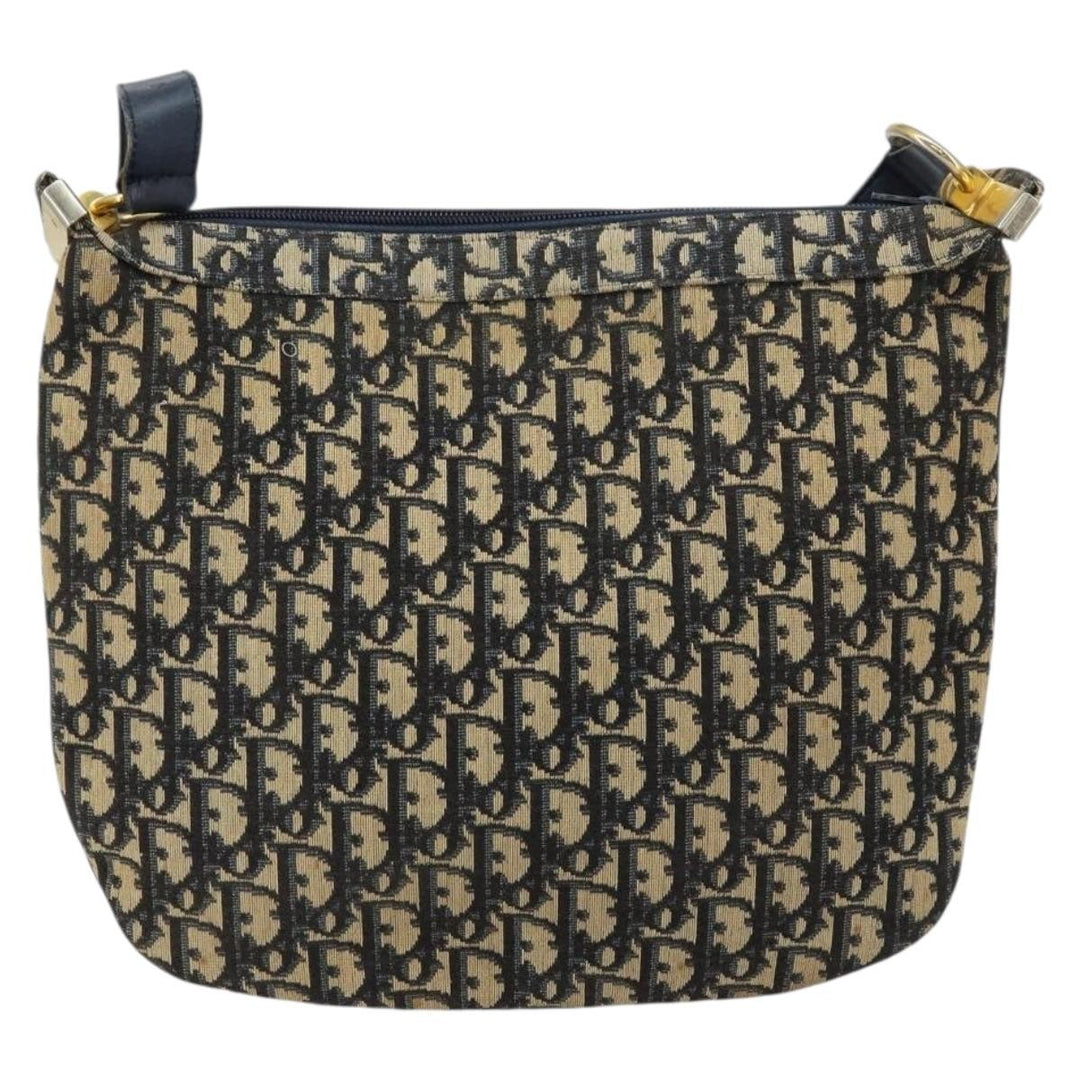 Christian Dior Vintage Trotter Shoulder Bag Canvas