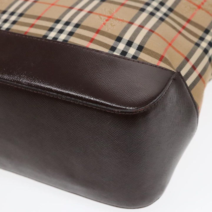 Burberry Nova Check Tote Canvas and Leather