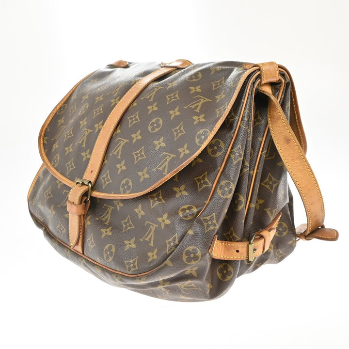 Louis Vuitton Saumur Handbag Monogram Canvas