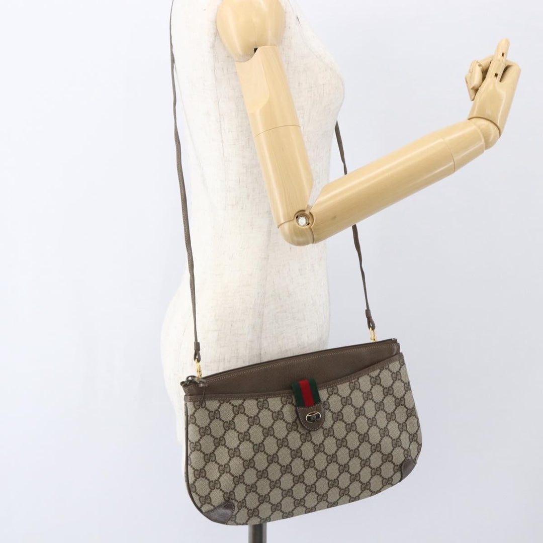 Gucci Vintage Web Crossbody Bag GG Coated Canvas
