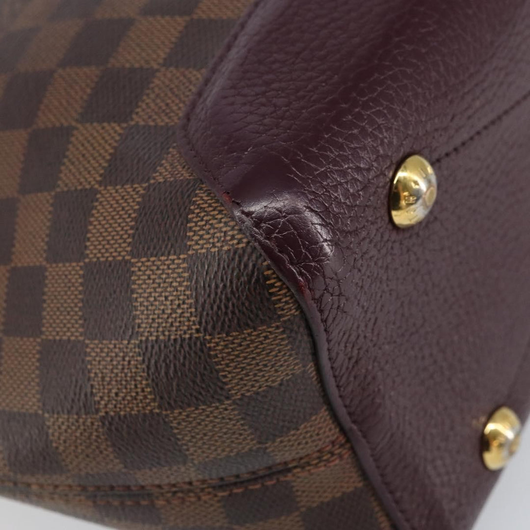 Louis Vuitton Hyde Park Handbag Damier with Leather