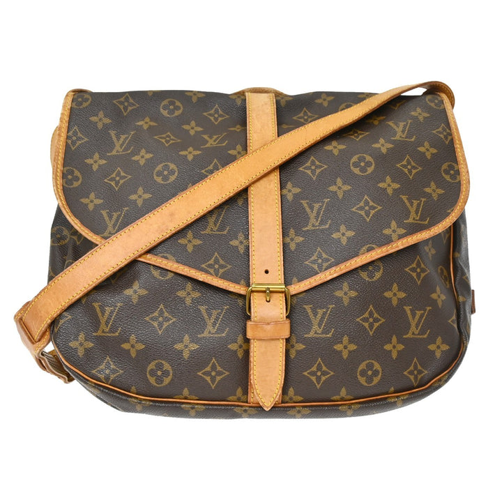 Louis Vuitton Saumur Handbag Monogram Canvas