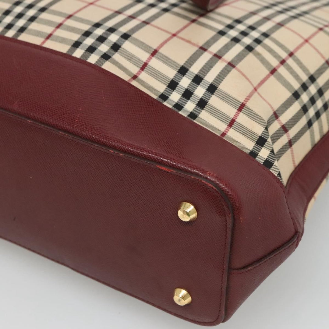 Burberry Nova Check Tote Canvas and Leather