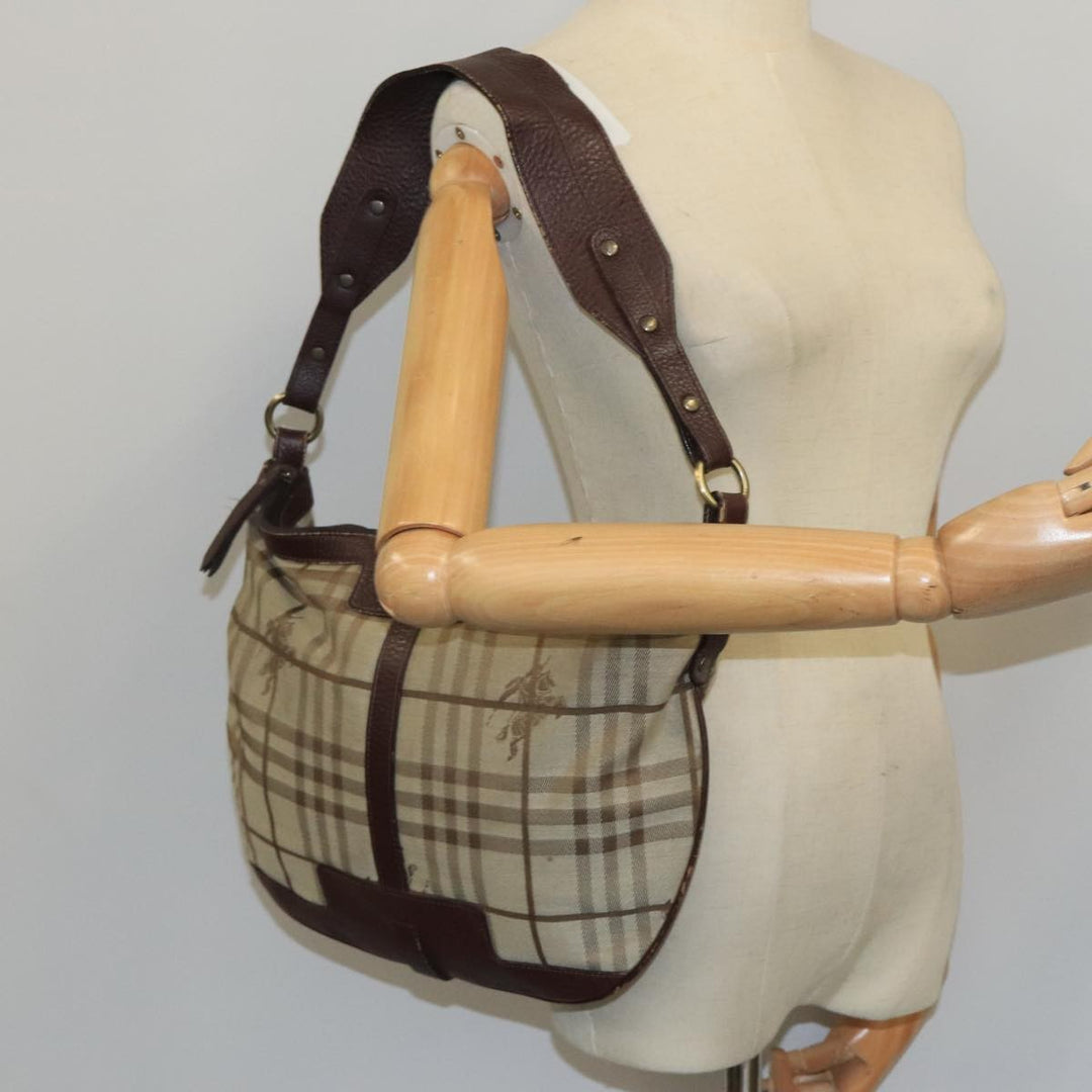 Burberry Nova check Shoulder bag Canvas and Leather