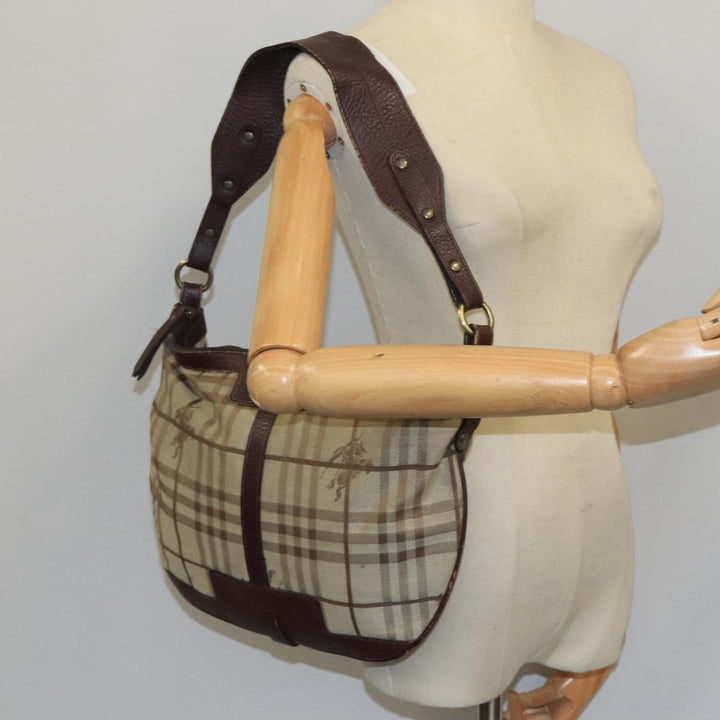 Burberry Nova check Shoulder bag Canvas and Leather