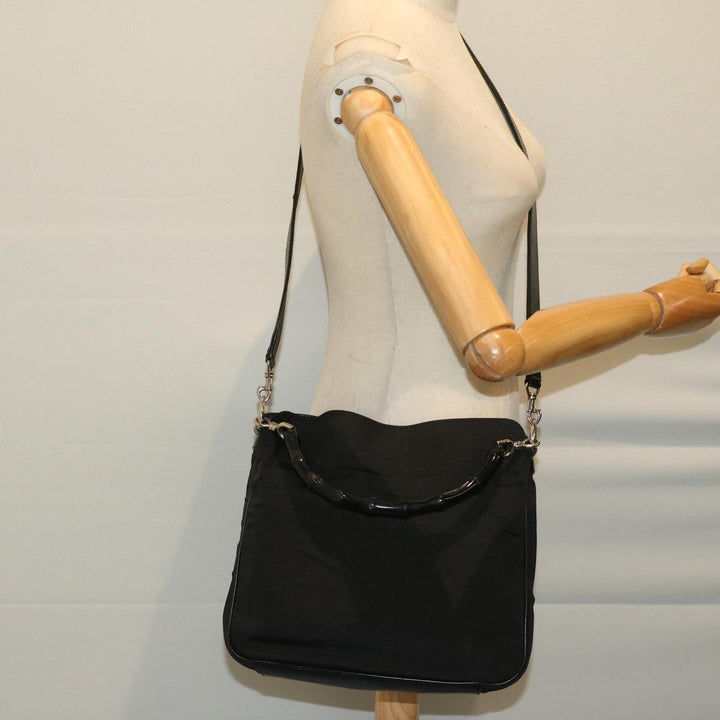 Gucci Vintage Bamboo Handle Bag Nylon