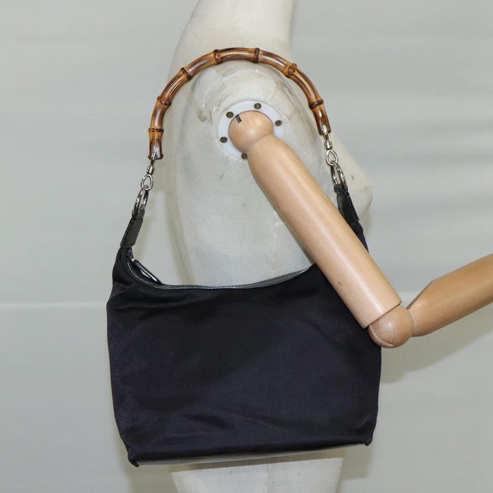 Gucci Vintage Bamboo Handle Bag Nylon
