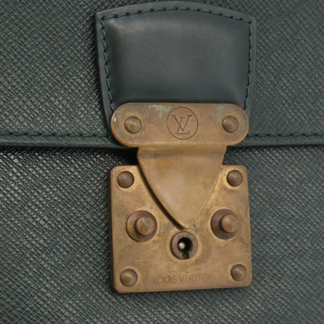 Louis Vuitton Serviette Kourad Briefcase Taiga Leather