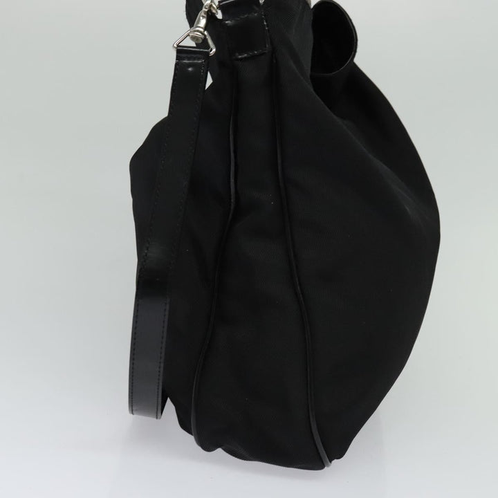 Gucci Vintage Bamboo Handle Open Hobo Nylon