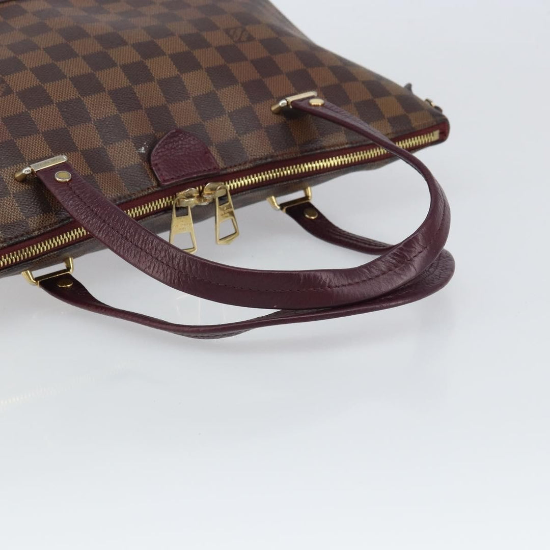 Louis Vuitton Hyde Park Handbag Damier with Leather