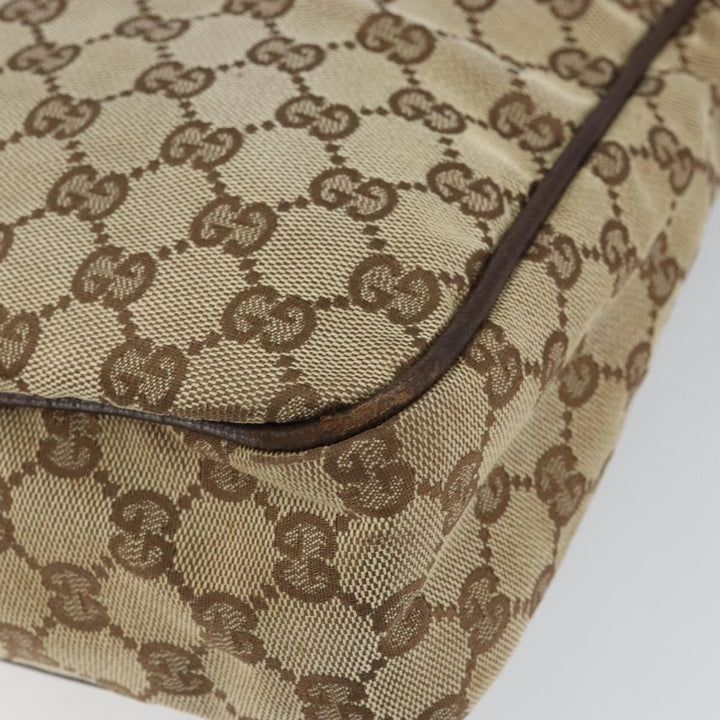 Gucci Vintage Shoulder Bag GG Canvas and Leather
