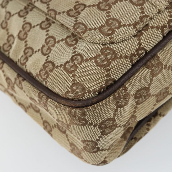 Gucci Vintage Shoulder Bag GG Canvas and Leather