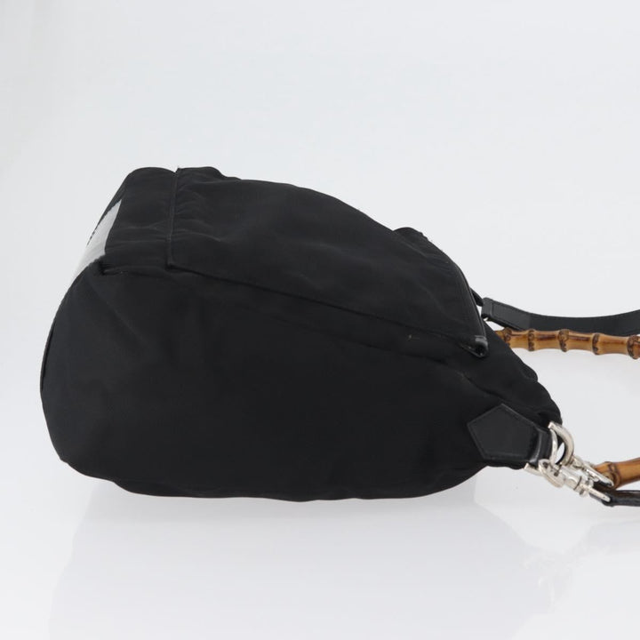 Gucci Vintage Bamboo Shoulder Bag Nylon