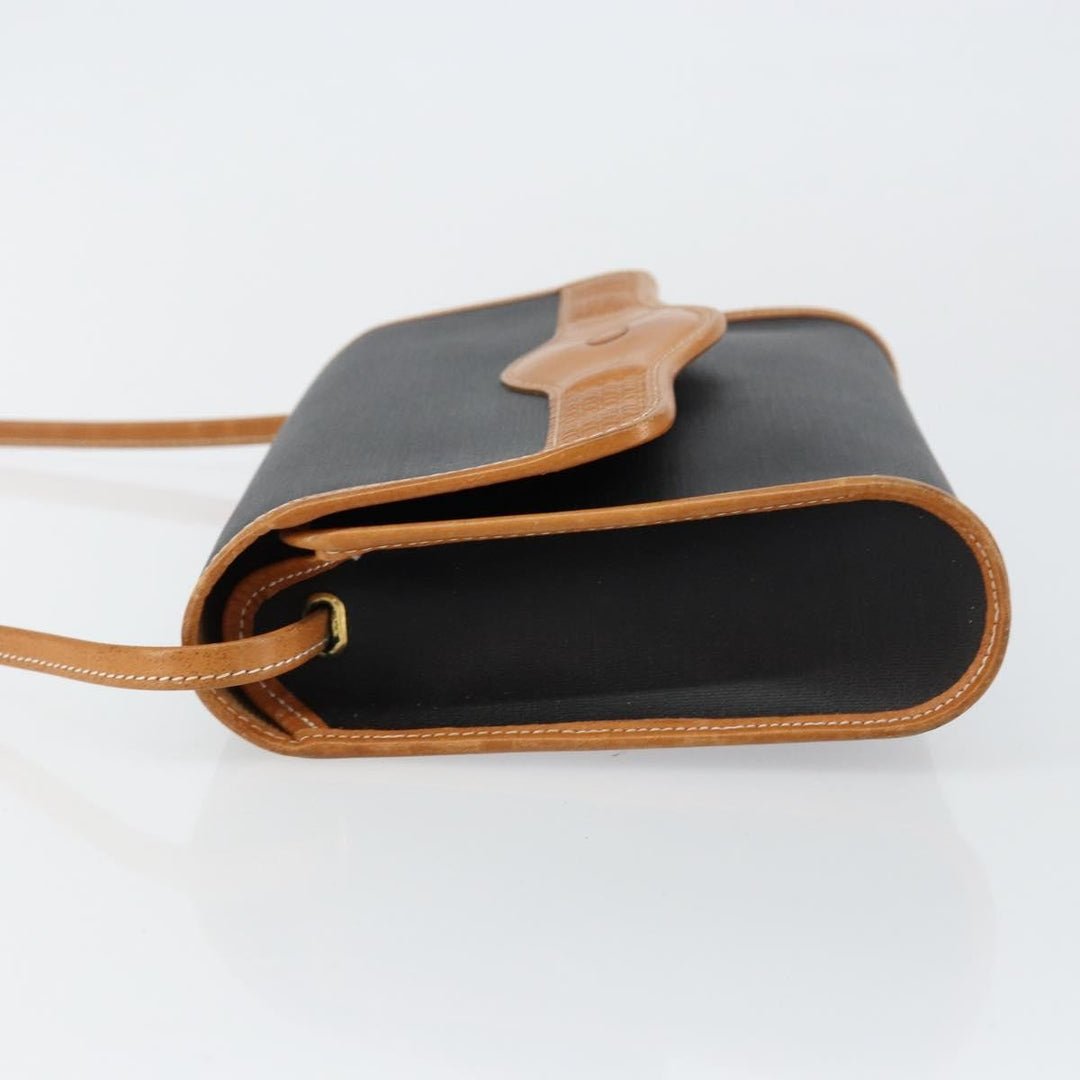 Christian Dior Vintage CD Logo Shoulder Bag Leather