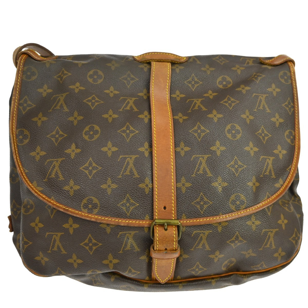 Louis Vuitton Saumur Handbag Monogram Canvas