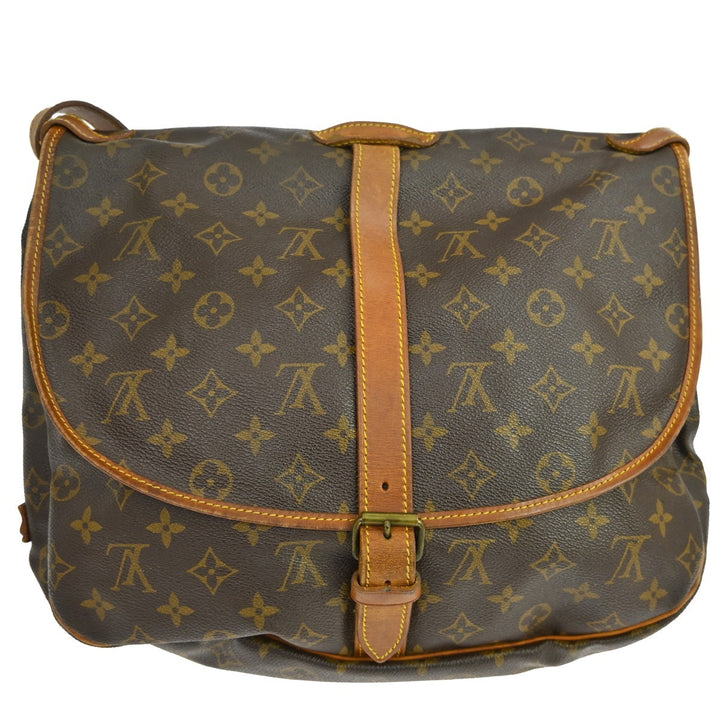Louis Vuitton Saumur Handbag Monogram Canvas