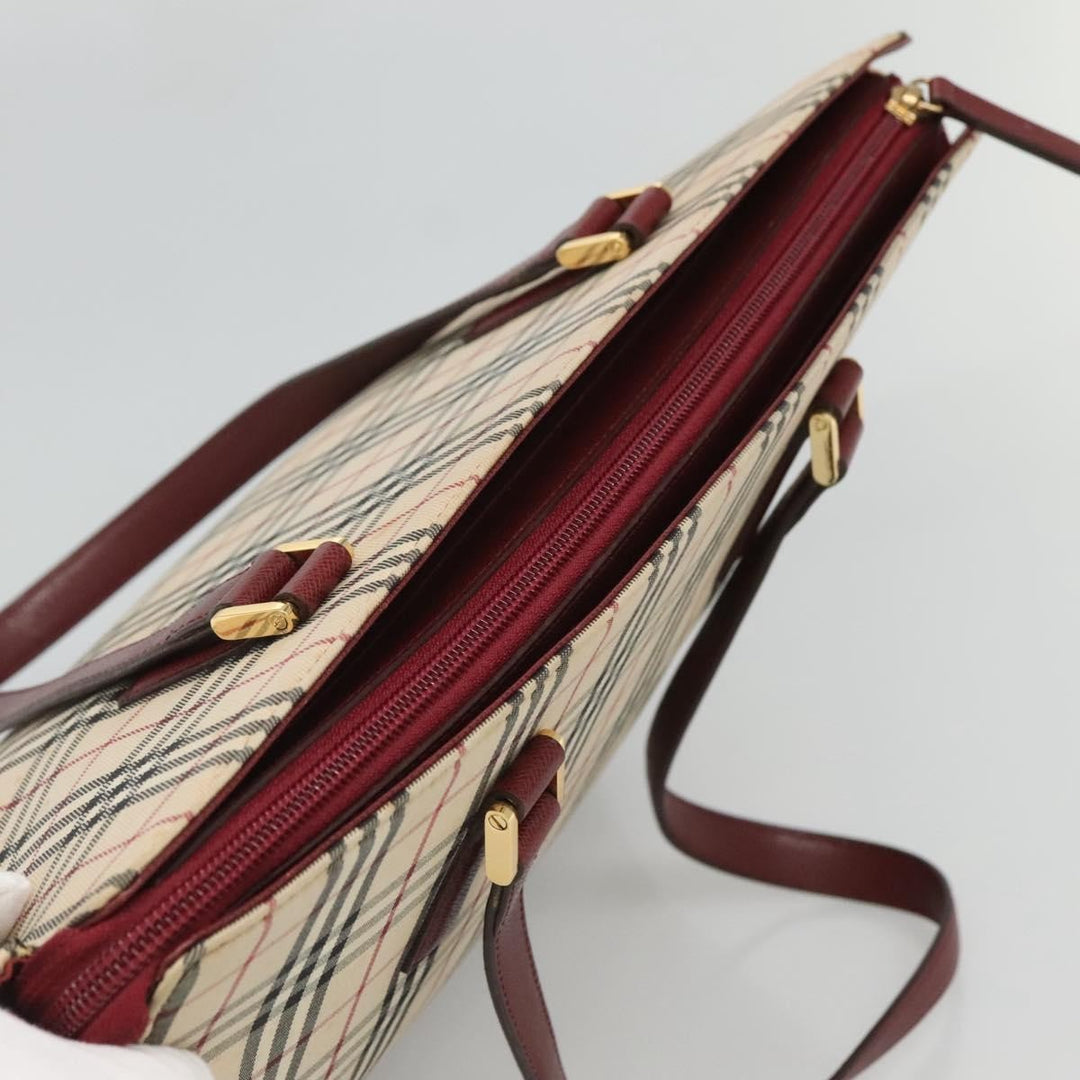 Burberry Nova Check Tote Canvas and Leather