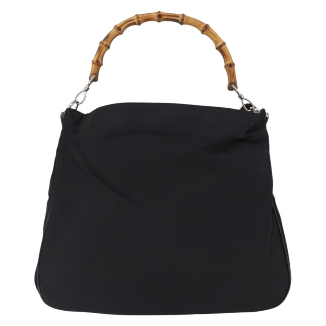 Gucci Vintage Bamboo Shoulder Bag Canvas
