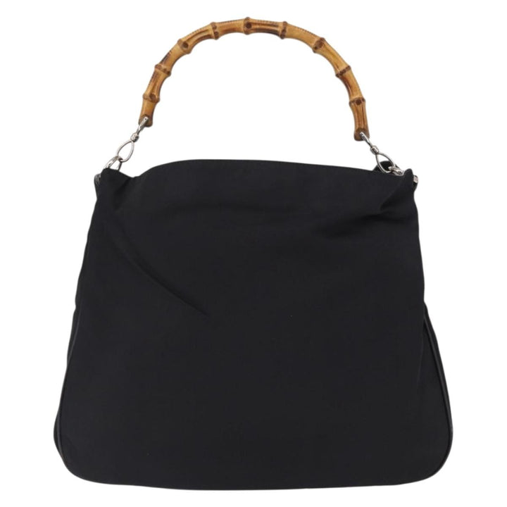 Gucci Vintage Bamboo Shoulder Bag Canvas
