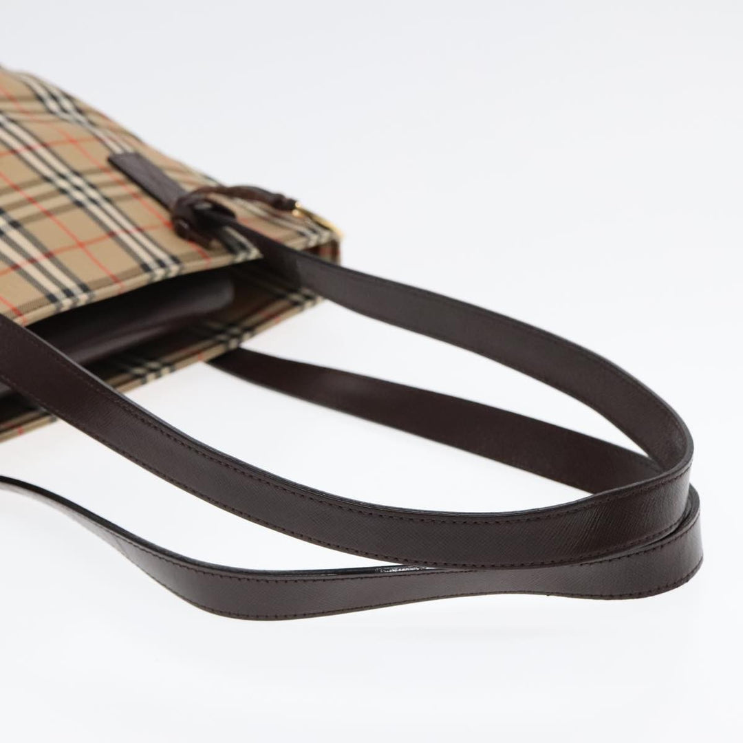 Burberry Nova Check Tote Canvas and Leather