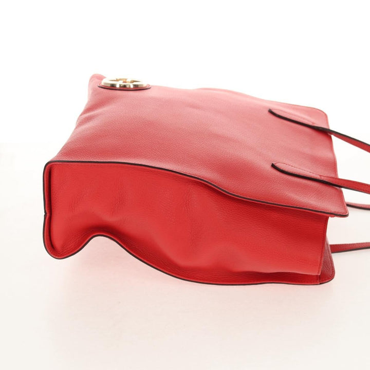 Gucci Grand Prix Interlocking GG Tote Grainy Leather