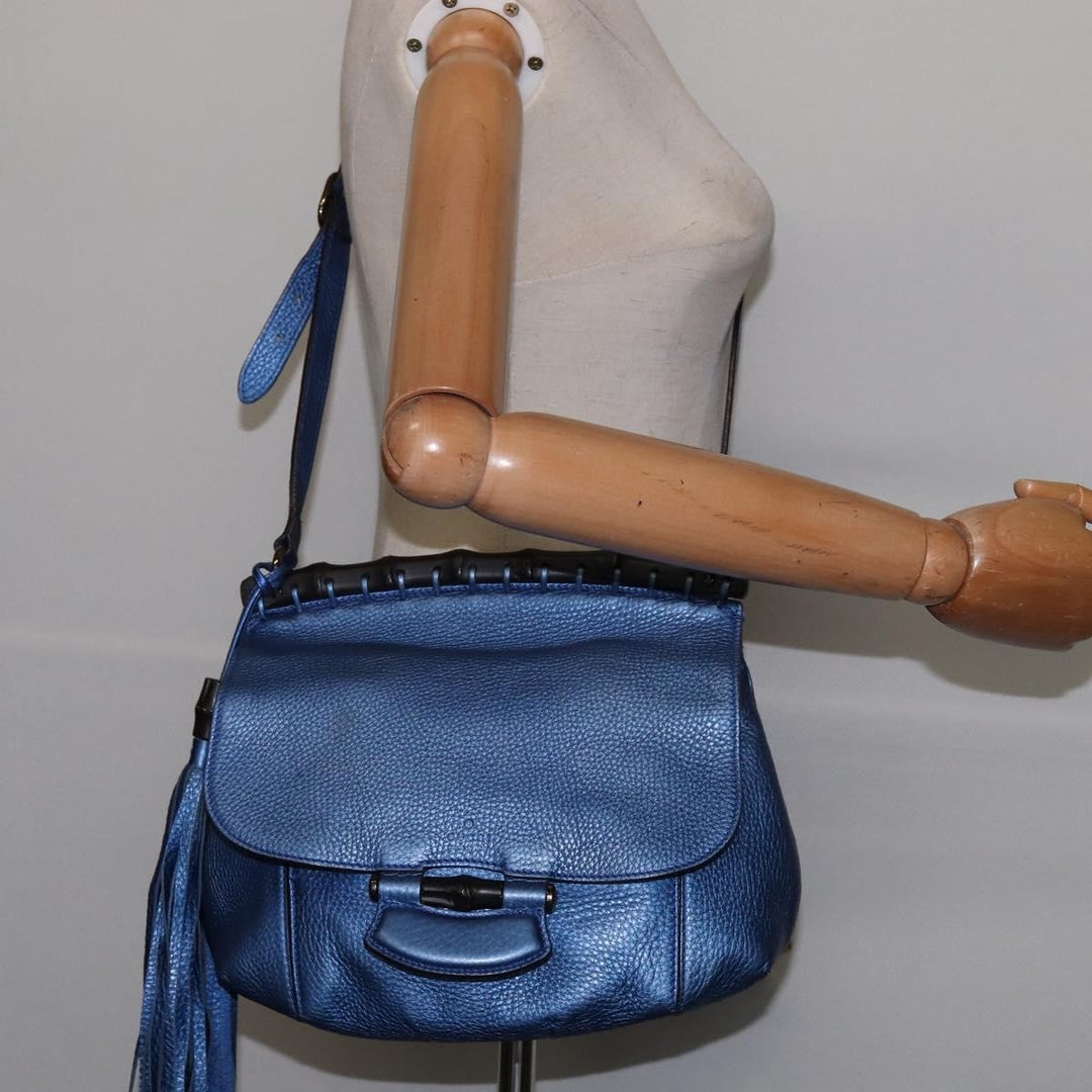Gucci Nouveau Fringe Crossbody Bag Leather