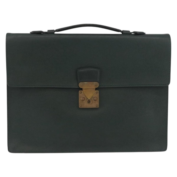 Louis Vuitton Serviette Kourad Briefcase Taiga Leather