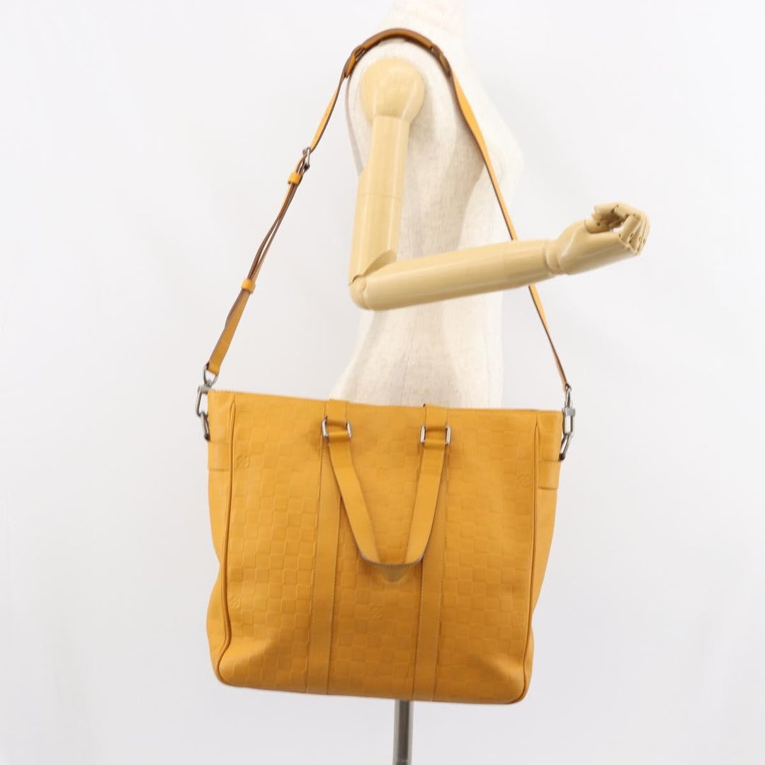 Louis Vuitton Tadao Handbag Damier Infini Leather