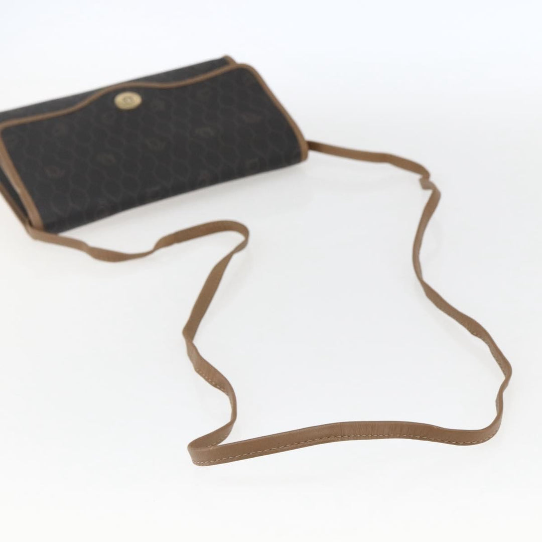 Christian Dior Vintage Honeycomb Flap Crossbody Bag Canvas and Leather