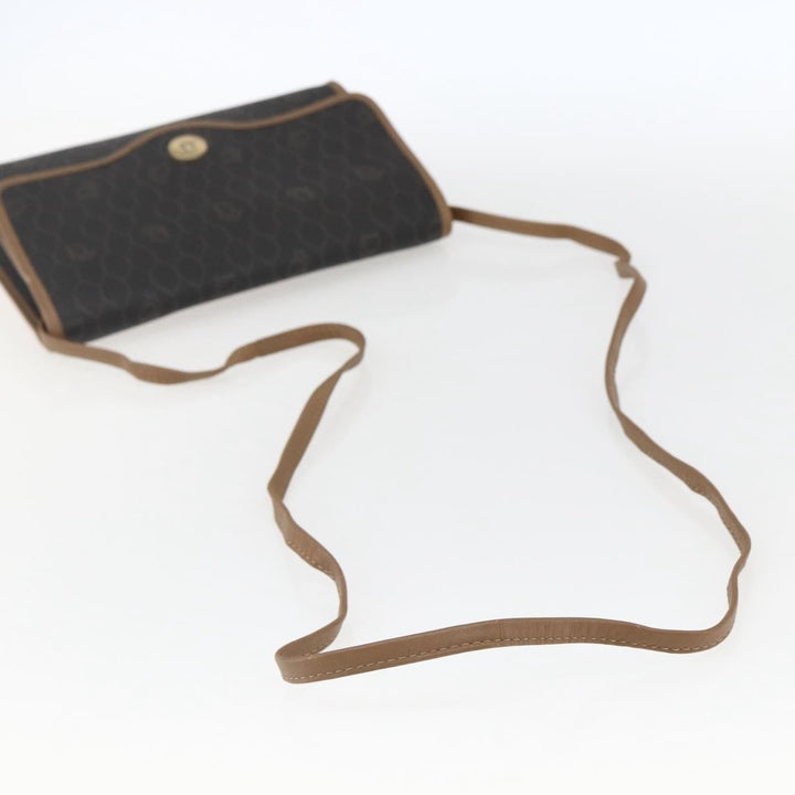 Christian Dior Vintage Honeycomb Flap Crossbody Bag Canvas and Leather